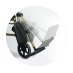 lightweight manual wheelchair with elevating legrest