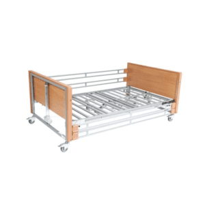 Bariatric bed shown without mattress