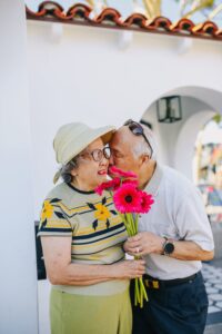 elderly couple together