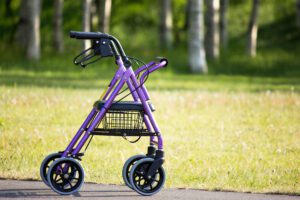 Walking Aid by itself outdoors